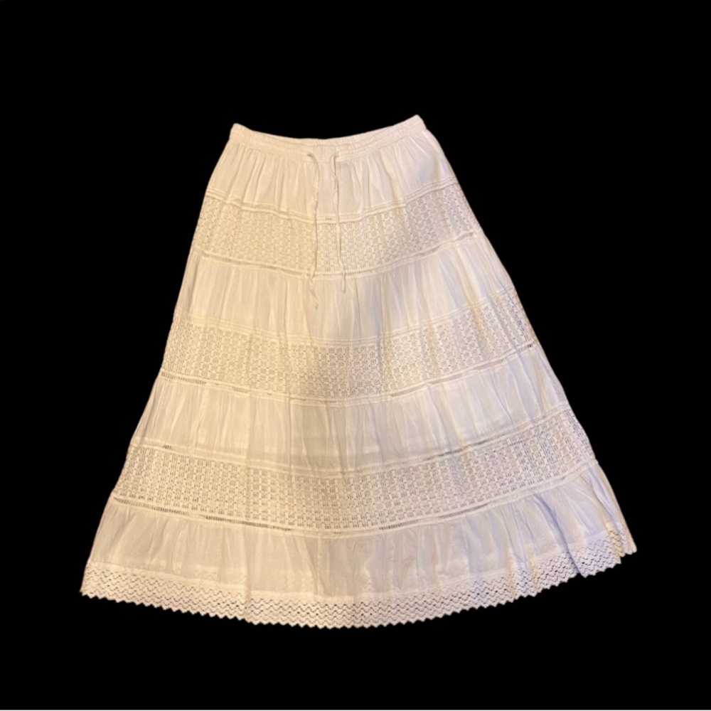 Tiered maxi skirt